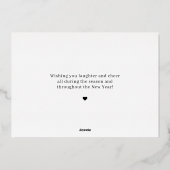 Klassieke Business Folie Holiday Card Folie Uitnodiging (Achterkant)