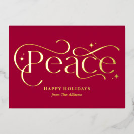 Klassieke Business Folie Holiday Card Uitnodiging