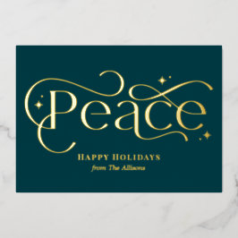 Klassieke Business Folie Holiday Card Uitnodiging