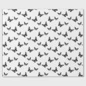 Klassieke Butterflies Art Pattern CUSTOM BG COLOR Cadeaupapier (Vlak)