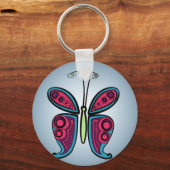 Klassieke Butterfly-Sticker Sleutelhanger (Voorkant)