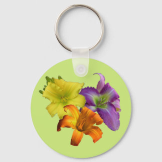 Klassieke Button Daylily Sleutelhanger