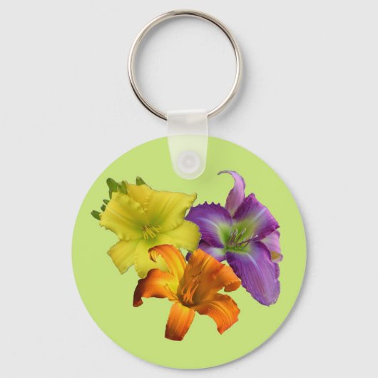 Klassieke Button Daylily Sleutelhanger (Voorkant)