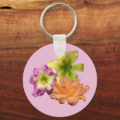 Klassieke Button Daylily Sleutelhanger (Voorkant)