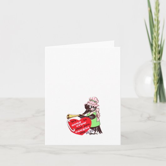 Klassieke C voor Kraai Valentijn Kaart (Voorkant)