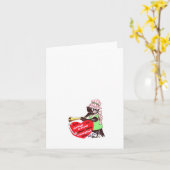 Klassieke C voor Kraai Valentijn Kaart (Gele Bloem)