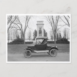 Klassieke Cabriolet Roadster Briefkaart