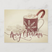 Klassieke Cacao Prettig Kerstfeest Briefkaart (Voorkant)