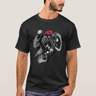 Klassieke cafe racer één retro t-shirt