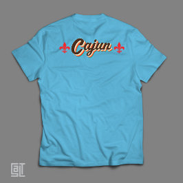Klassieke Cajun Fleur-de-lis Retro Terugblik Vinta T-shirt