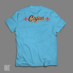 Klassieke Cajun Fleur-de-lis Retro Terugblik Vinta T-shirt