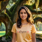 Klassieke Cajun Fleur-de-lis Retro Throwback Vinta T-shirt