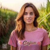 Klassieke Cajun Fleur-de-lis Retro Throwback Vinta T-shirt