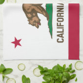 Klassieke California State Flag Theedoek (Gevouwen)