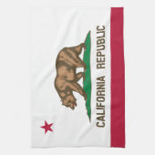 Klassieke California State Flag Theedoek (Verticaal)