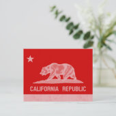 Klassieke Californische Beer Vlag Grafisch Briefkaart (Staand voorkant)