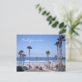 Klassieke Californische strand Briefkaart (Staand voorkant)