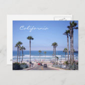Klassieke Californische strand Briefkaart (Voorkant / Achterkant)