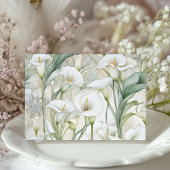 Klassieke Calla Lily Elegant Pastel bruiloft Uitno Kaart