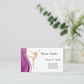 Klassieke Calling Card-Dance Steekproef Contactkaartje (Staand voorkant)