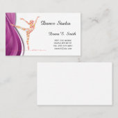 Klassieke Calling Card-Dance Steekproef Contactkaartje (Voorkant / Achterkant)