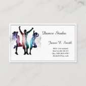Klassieke Calling Card-Dance Steekproef Contactkaartje (Voorkant)