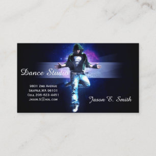 Klassieke Calling Card-Dance Studio Sample Contactkaartje