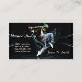 Klassieke Calling Card-Dance Studio Sample Contactkaartje (Voorkant)