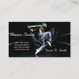 Klassieke Calling Card-Dance Studio Sample Contactkaartje