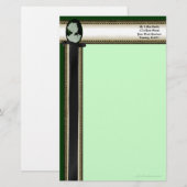 Klassieke cameo (Jade/Green) Briefpapier (Voorkant / Achterkant)