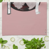 Klassieke cameo (Roos) Theedoek (Gevouwen)