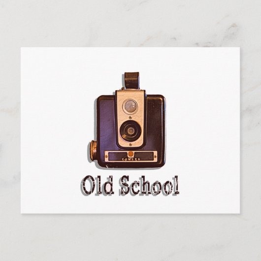 Klassieke camera 1950 - Oude school Briefkaart (Voorkant)