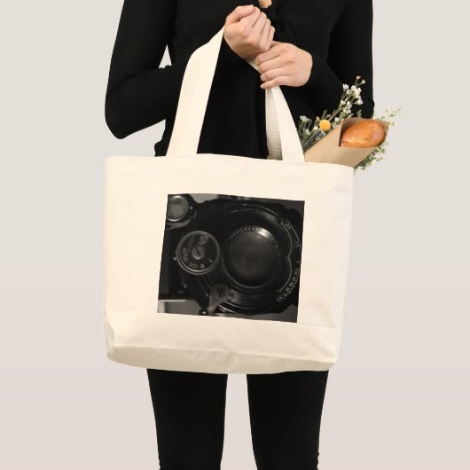 Klassieke camera afdrukken grote tote bag (Voorkant (product))