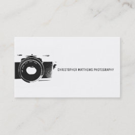 Klassieke camera artistieke zwarte fotograaf visitekaartje
