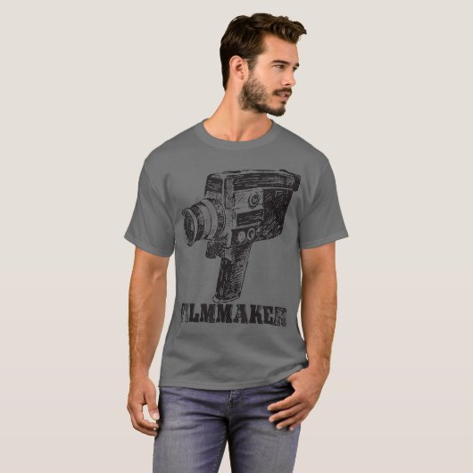 Klassieke camera camera camera camera filmmaker -  t-shirt (Voorkant volledig)