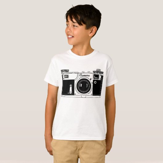 Klassieke camera t-shirt (Voorkant volledig)