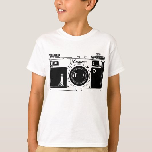Klassieke camera t-shirt (Voorkant)