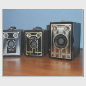 Klassieke camera's die papier verpakken (Vlak)