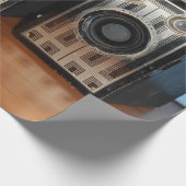 Klassieke camera's die papier verpakken (Hoek)