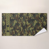 Klassieke camouflage droogt me uit badhanddoek (Badhanddoek)