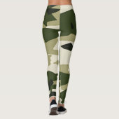 Klassieke camouflage legging, camo design patroon leggings (Achterkant)
