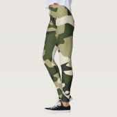 Klassieke camouflage legging, camo design patroon leggings (Links)