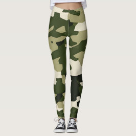 Klassieke camouflage legging, camo design patroon leggings