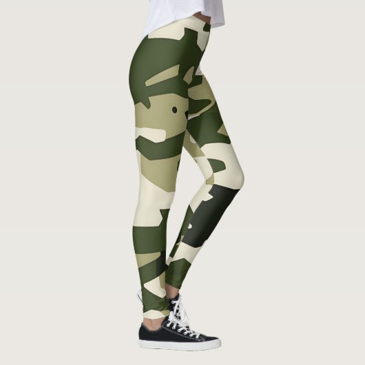 Klassieke camouflage legging, camo design patroon leggings (Rechts)