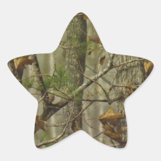 Klassieke Camouflage Ster Sticker