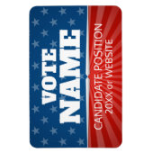 Klassieke campagne - iconische sterren strepen roo magneet (Verticaal)