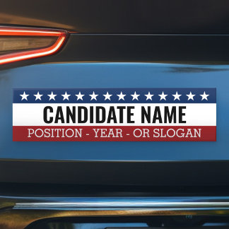 Klassieke Campagnesticker voor de volgende verkiez Bumpersticker