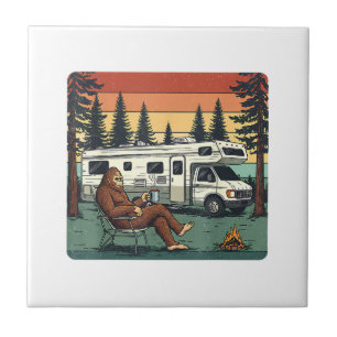 Klassieke Camping Camper RV Bigfoot Avontuur Tegeltje