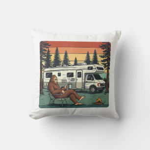 Klassieke Camping Kampeerauto RV Bigfoot Avontuur Kussen