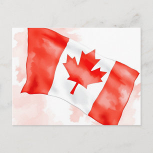 Klassieke Canada-vlag ansichtkaart Briefkaart